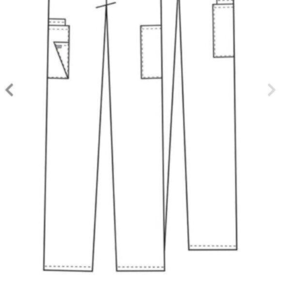 NWT Cherokee Workwear Women's Scrubs Elastic Waist Utility Scrub Pants - Picture 4 of 5